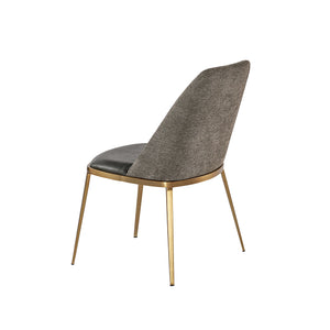 Dover Dining Chair - Bravo Portabella / Sparrow Grey