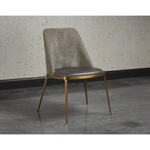Dover Dining Chair - Bravo Portabella / Sparrow Grey