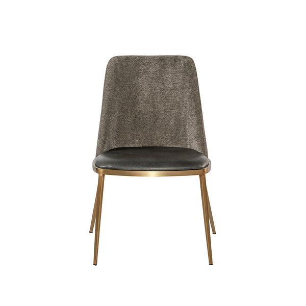 Dover Dining Chair - Bravo Portabella / Sparrow Grey