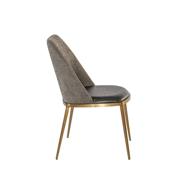 Dover Dining Chair - Bravo Portabella / Sparrow Grey