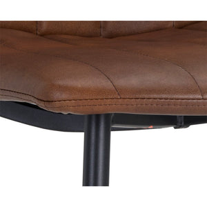 Drew Dining Chair - Black - Bravo Cognac