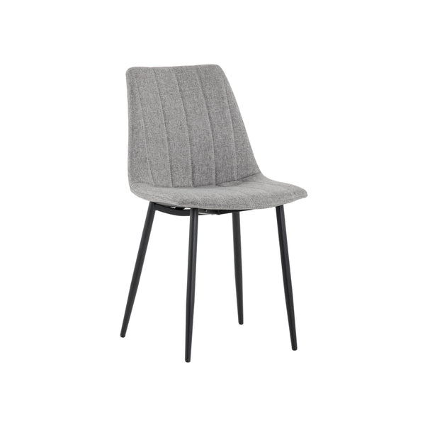 Drew Dining Chair - Black - Light Grey