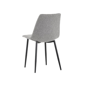 Drew Dining Chair - Black - Light Grey