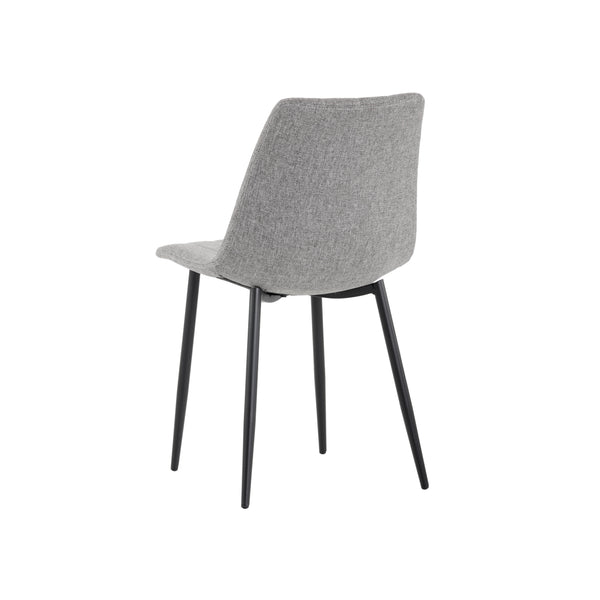 Drew Dining Chair - Black - Light Grey