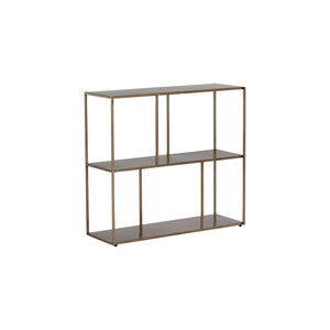 Eiffel Low Bookcase Medium - Antique Brass