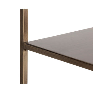 Eiffel Low Bookcase Small - Antique Brass