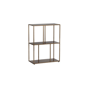 Eiffel Low Bookcase Small - Antique Brass