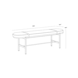 Elaine Bench - Polo Club Muslin