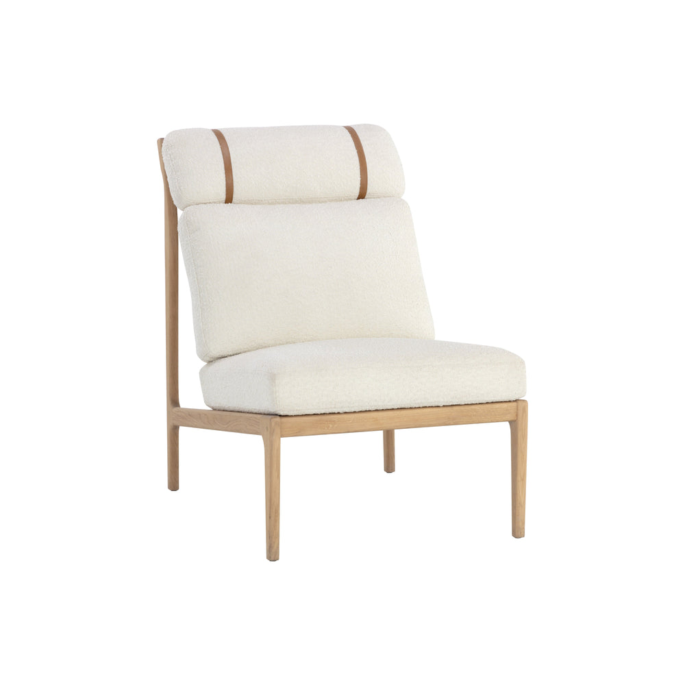 Elanor Lounge Chair - Light Oak - Altro White