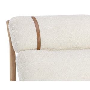 Elanor Lounge Chair - Light Oak - Altro White