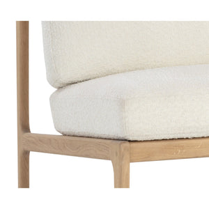 Elanor Lounge Chair - Light Oak - Altro White