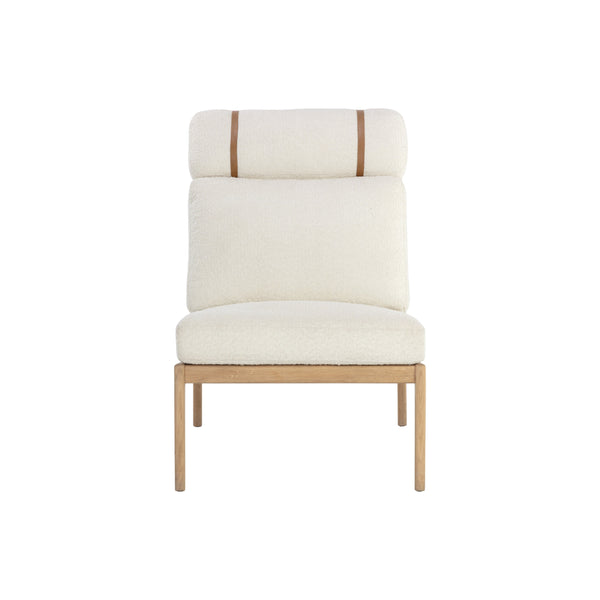 Elanor Lounge Chair - Light Oak - Altro White