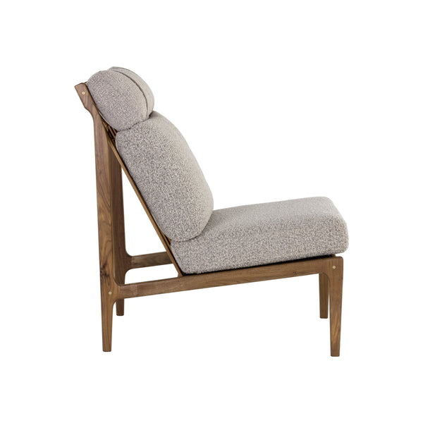 Elanor Lounge Chair - Walnut - Altro Cappuccino