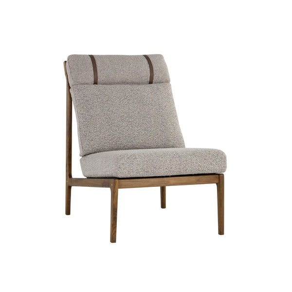 Elanor Lounge Chair - Walnut - Altro Cappuccino