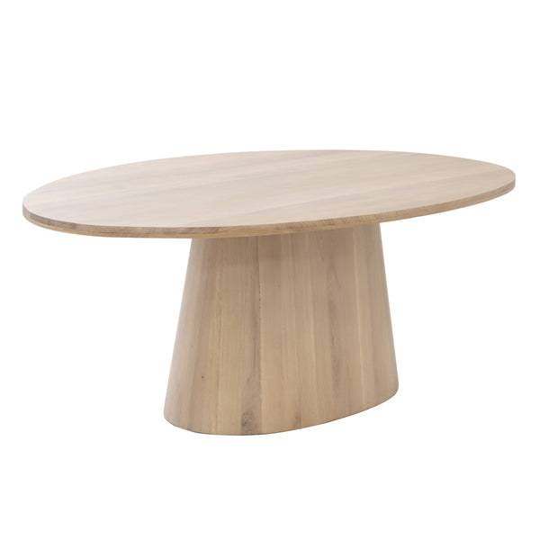 Elina Dining Table Oval - Light Oak - 84"