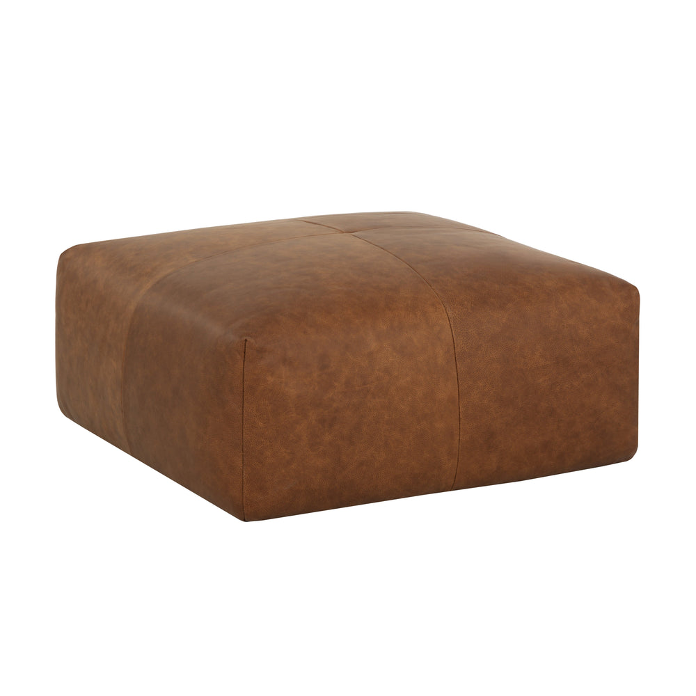 Elio Ottoman - Cognac Leather