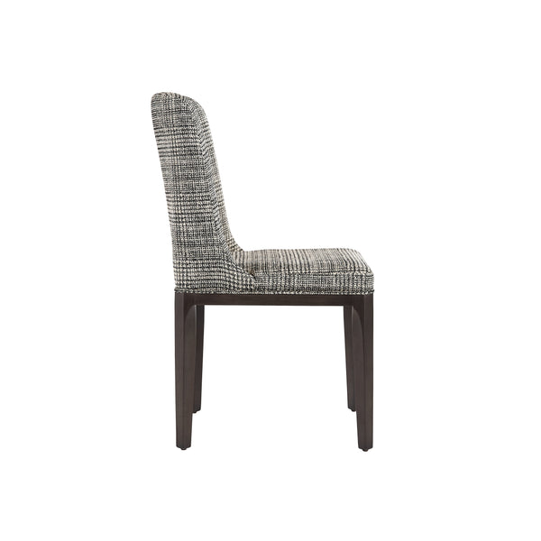 Elisa Dining Chair - Grey Oak - Naya Check Black