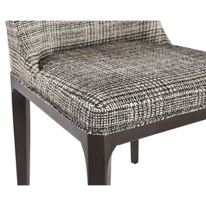 Elisa Dining Chair - Grey Oak - Naya Check Black