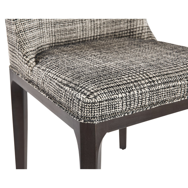 Elisa Dining Chair - Grey Oak - Naya Check Black