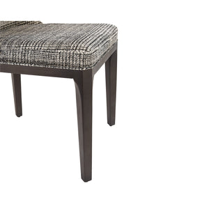 Elisa Dining Chair - Grey Oak - Naya Check Black