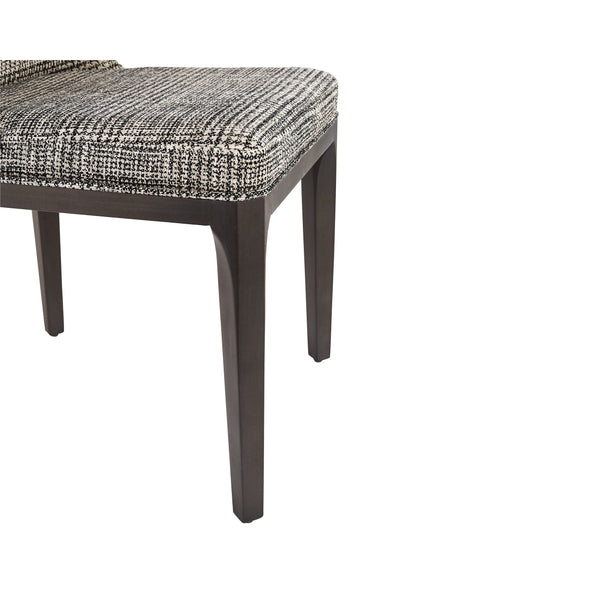 Elisa Dining Chair - Grey Oak - Naya Check Black