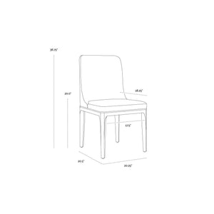 Elisa Dining Chair - Grey Oak - Naya Check Black