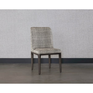 Elisa Dining Chair - Grey Oak - Naya Check Black