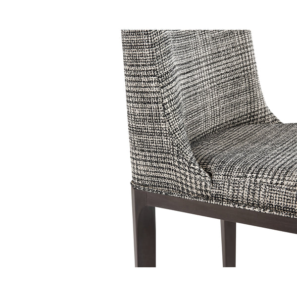 Elisa Dining Chair - Grey Oak - Naya Check Black
