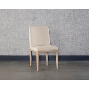 Elisa Dining Chair - Light Oak - Mainz Cream