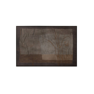 Enchanted Forest - 60" X 40" - Black Floater Frame - Brown