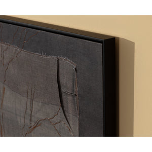 Enchanted Forest - 60" X 40" - Black Floater Frame - Brown