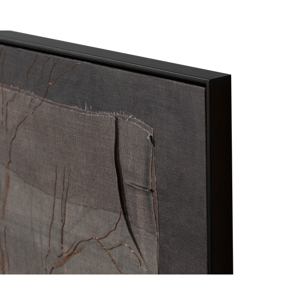 Enchanted Forest - 60" X 40" - Black Floater Frame - Brown