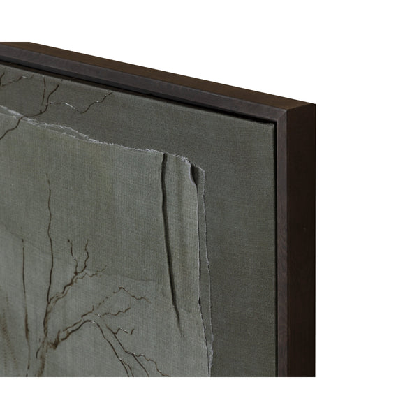 Enchanted Forest - 60" X 40" - Brown Floater Frame - Green