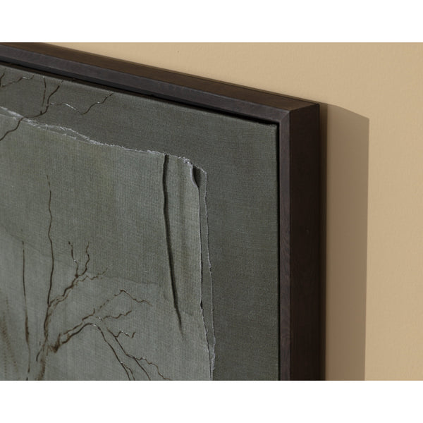 Enchanted Forest - 60" X 40" - Brown Floater Frame - Green