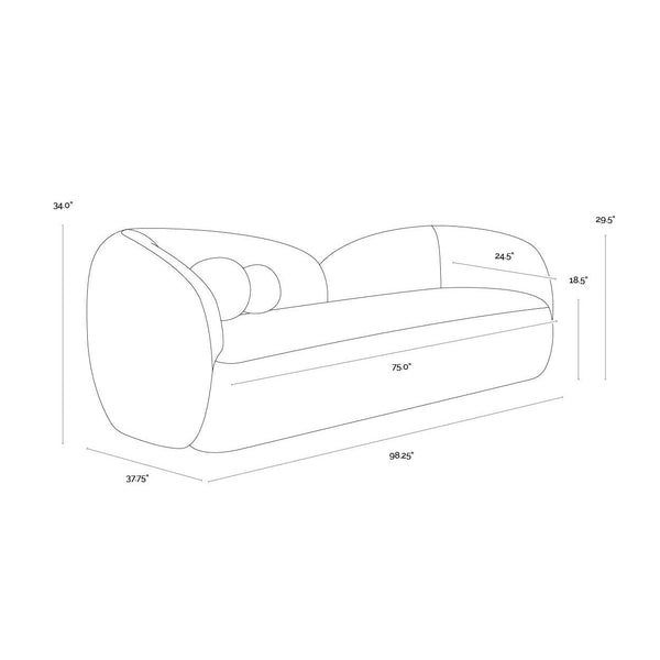 Esme Sofa - Copenhagen Olive