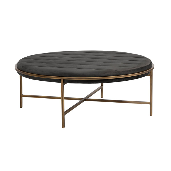 Ethel Ottoman Round - Piccolo Pebble