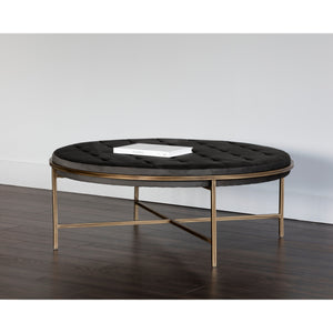 Ethel Ottoman Round - Piccolo Pebble