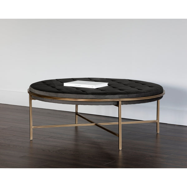 Ethel Ottoman Round - Piccolo Pebble