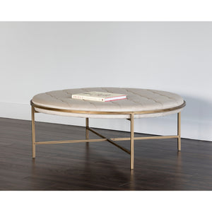 Ethel Ottoman Round - Piccolo Prosecco