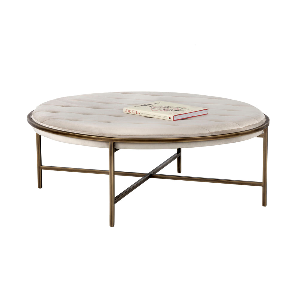Ethel Ottoman Round - Piccolo Prosecco