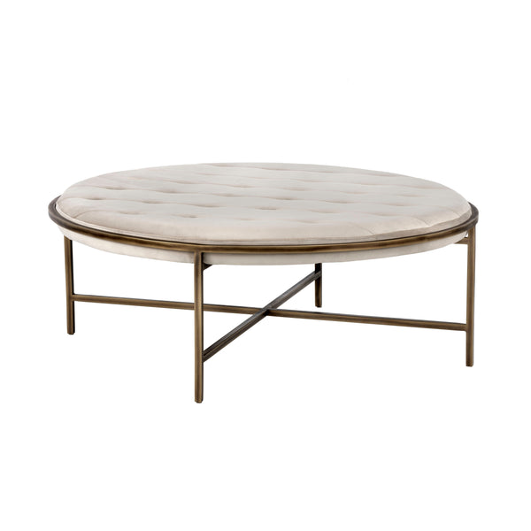 Ethel Ottoman Round - Piccolo Prosecco
