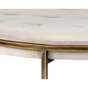 Ethel Ottoman Round - Piccolo Prosecco