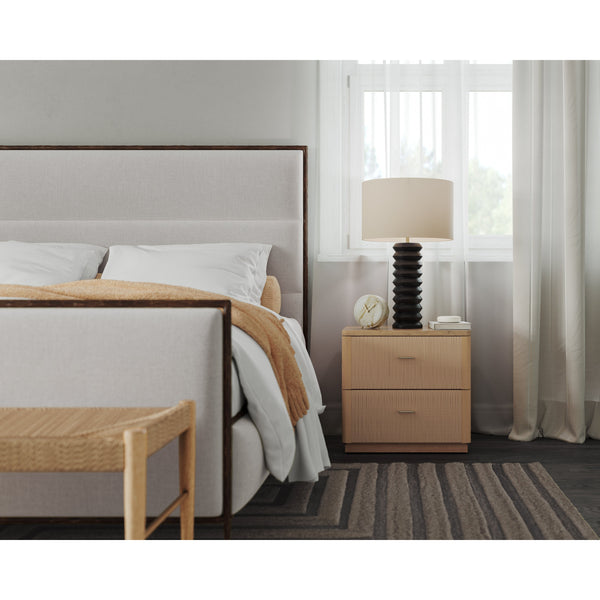 Etienne Nightstand - Rustic Oak