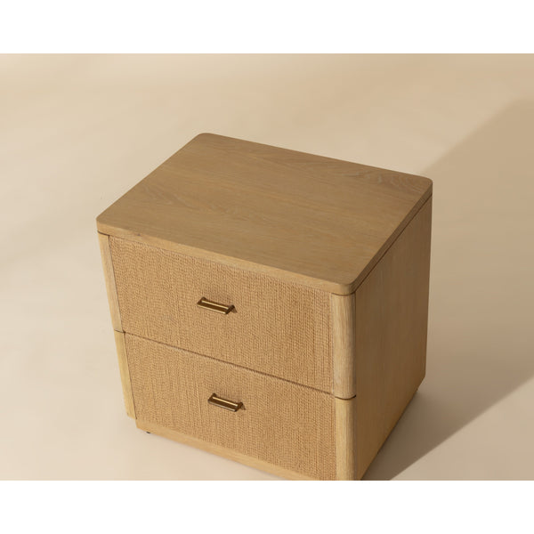 Etienne Nightstand - Rustic Oak
