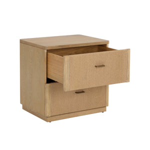 Etienne Nightstand - Rustic Oak
