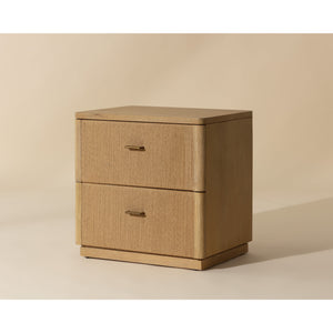 Etienne Nightstand - Rustic Oak