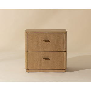 Etienne Nightstand - Rustic Oak