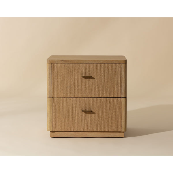 Etienne Nightstand - Rustic Oak