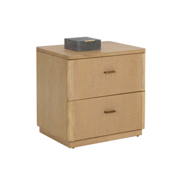 Etienne Nightstand - Rustic Oak