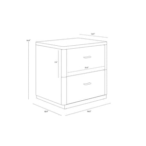 Etienne Nightstand - Rustic Oak